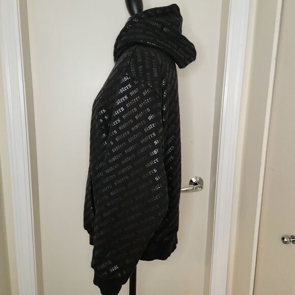 Black graphic hoodie sweatshirt - Picture 2 of 7